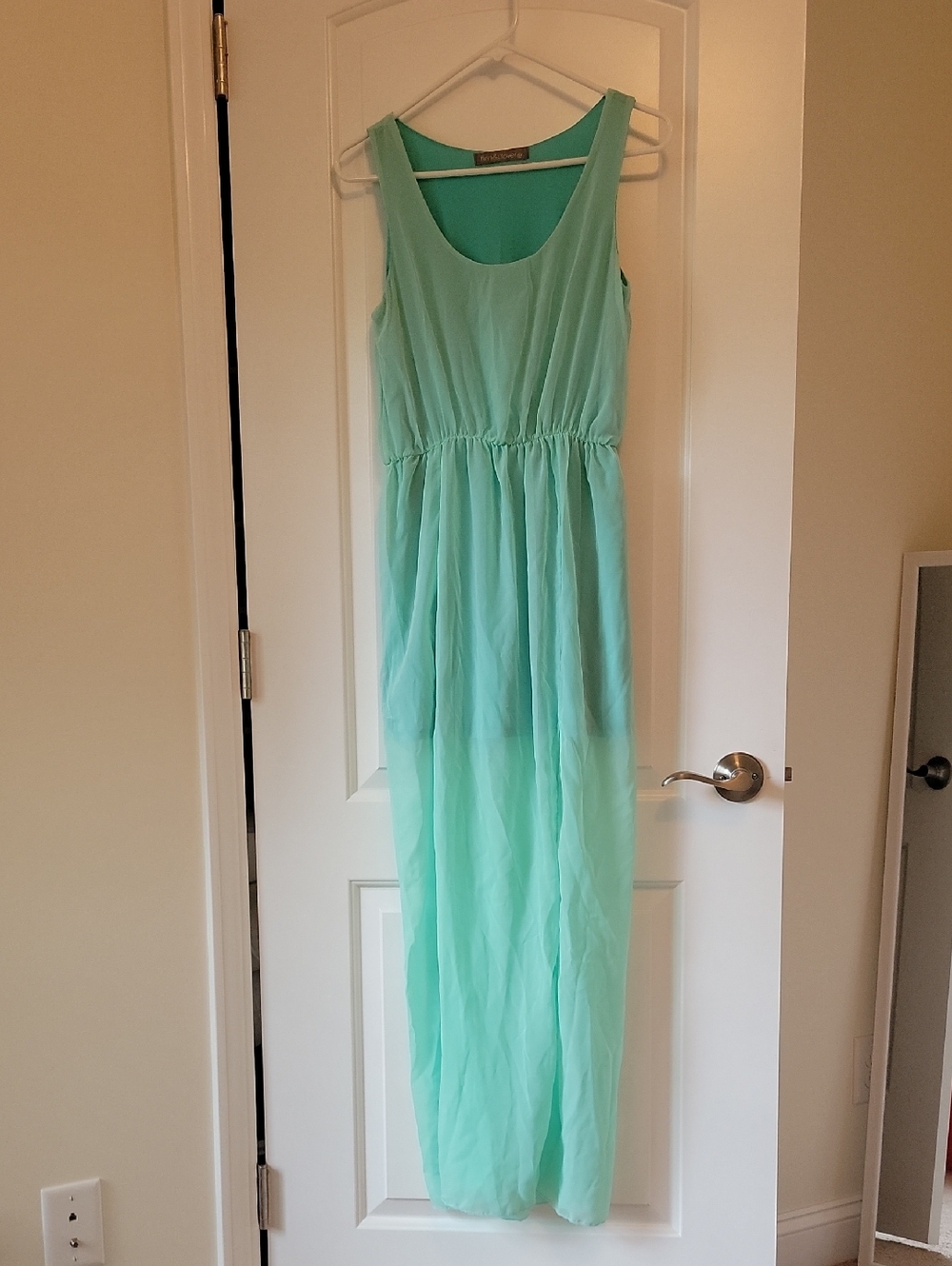 Finn & Clover Sleeveless Aqua Maxi Dress Size S